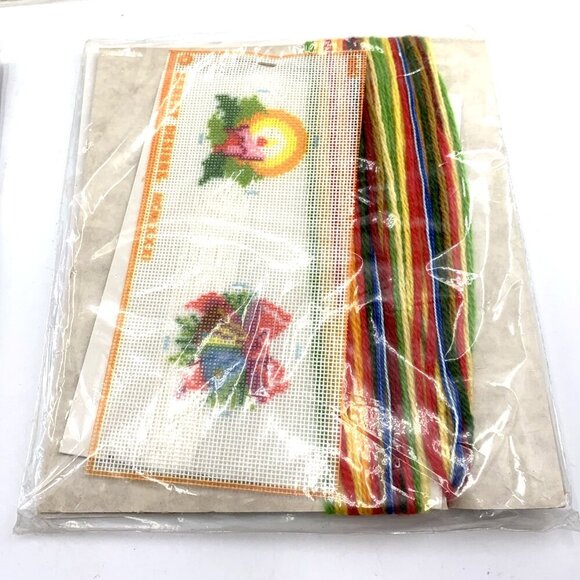 Stitchery Kits Lot of 3 Sunset Wonderart Needlepoint Ornaments Frameable Art NOS - Picture 5 of 7